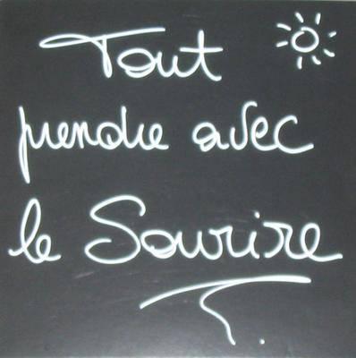 Tout prendre avec le sourire